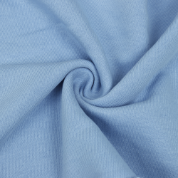Ткань Футер 3-х нитка, Петля, цвет Светло-Голубой (на отрез)  в Балашихе