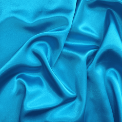 *Ткань Атлас-сатин, цвет Голубой (на отрез)  в Балашихе
