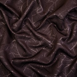 Ткань Блэкаут для штор &quot;Ледовое тиснение цвет Темно-Коричневый&quot; (на отрез)  в Балашихе