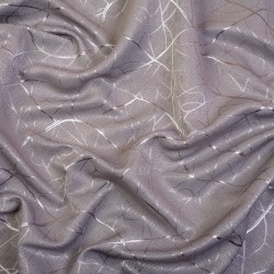 Ткань Блэкаут для штор светозатемняющая 75% &quot;Ледовое тиснение цвет Серый&quot; (на отрез)  в Балашихе