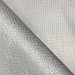 Ткань Оксфорд 300D PU Рип-Стоп СОТЫ, цвет Светло-Серый (на отрез)  в Балашихе