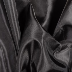 Ткань подкладочная Таффета 190Т, цвет Черный (на отрез)  в Балашихе