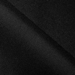 Прорезиненная ткань Оксфорд 600D ПВХ, Черный  в Балашихе, 340 г/м2, 359 руб