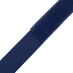 Контактная лента 25мм цвет Тёмно-Синий (Велькро-липучка), на отрез  в Балашихе