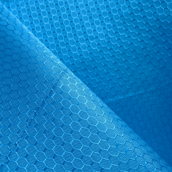 Ткань Оксфорд 300D PU Рип-Стоп СОТЫ, цвет Голубой (на отрез)  в Балашихе