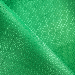 Ткань Оксфорд 300D PU Рип-Стоп СОТЫ, цвет Зелёный (на отрез)  в Балашихе