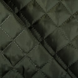 Стеганая подкладочная ткань с синтепоном (100гр/м2), цвет Хаки (на отрез)  в Балашихе